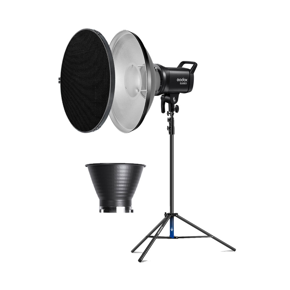 Luz Continua Godox SL100D - Parante - Beauty Dish - Grilla C420