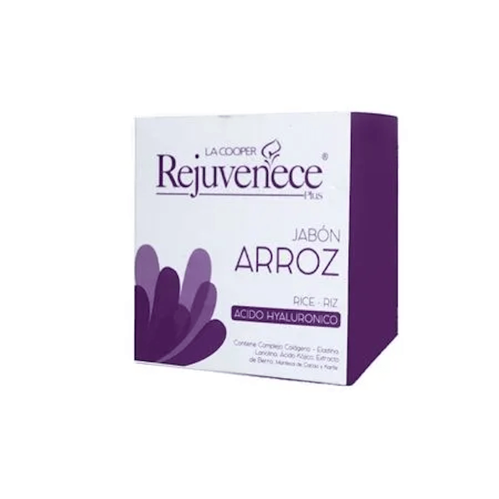 Jabon Rejuvenece Plus a base de Arroz Acido Hialuronico