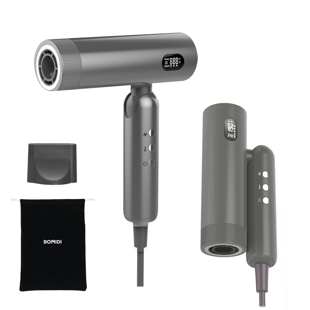 Secadora de Cabello Plegable Bomidi HD08 Gris