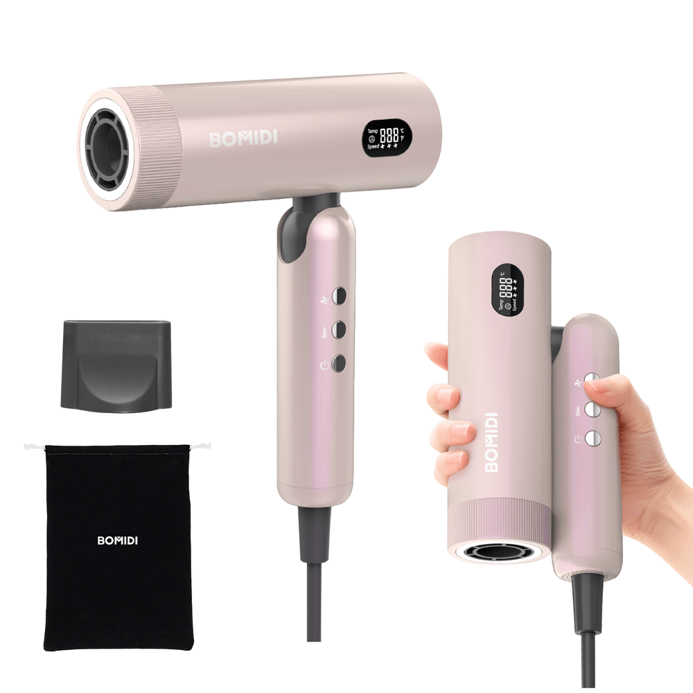 Secadora de Cabello Plegable Bomidi HD08 Dorado Rosé