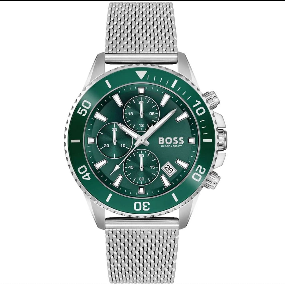 RELOJ HUGO BOSS ADMIRAL FONDO VERDE CRONOGRAFO
