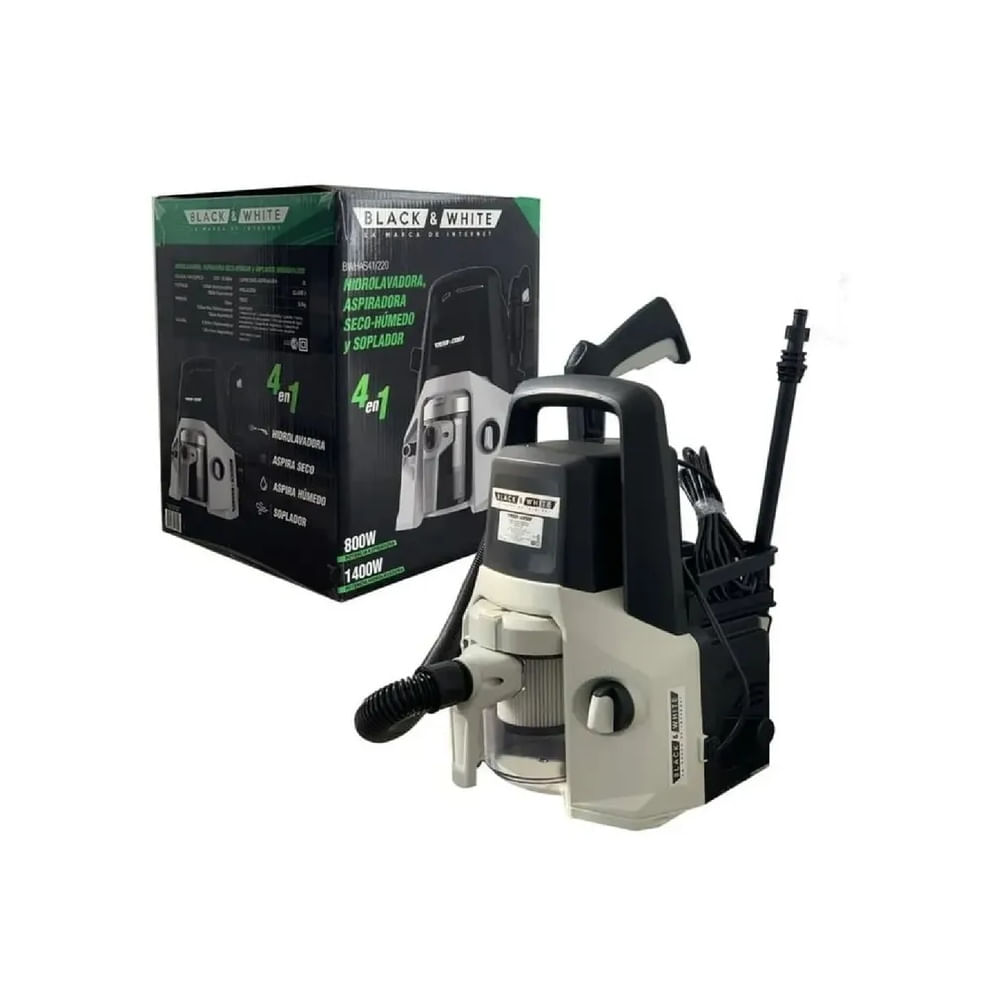 hidrolavadora 4 en 1 Black White BWHAS41-220