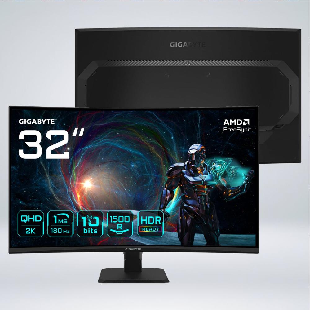 MONITOR GS32QCA GAMER CURVO QHD 32 Pulgadas 180hz 1ms HDR AMDfreesync