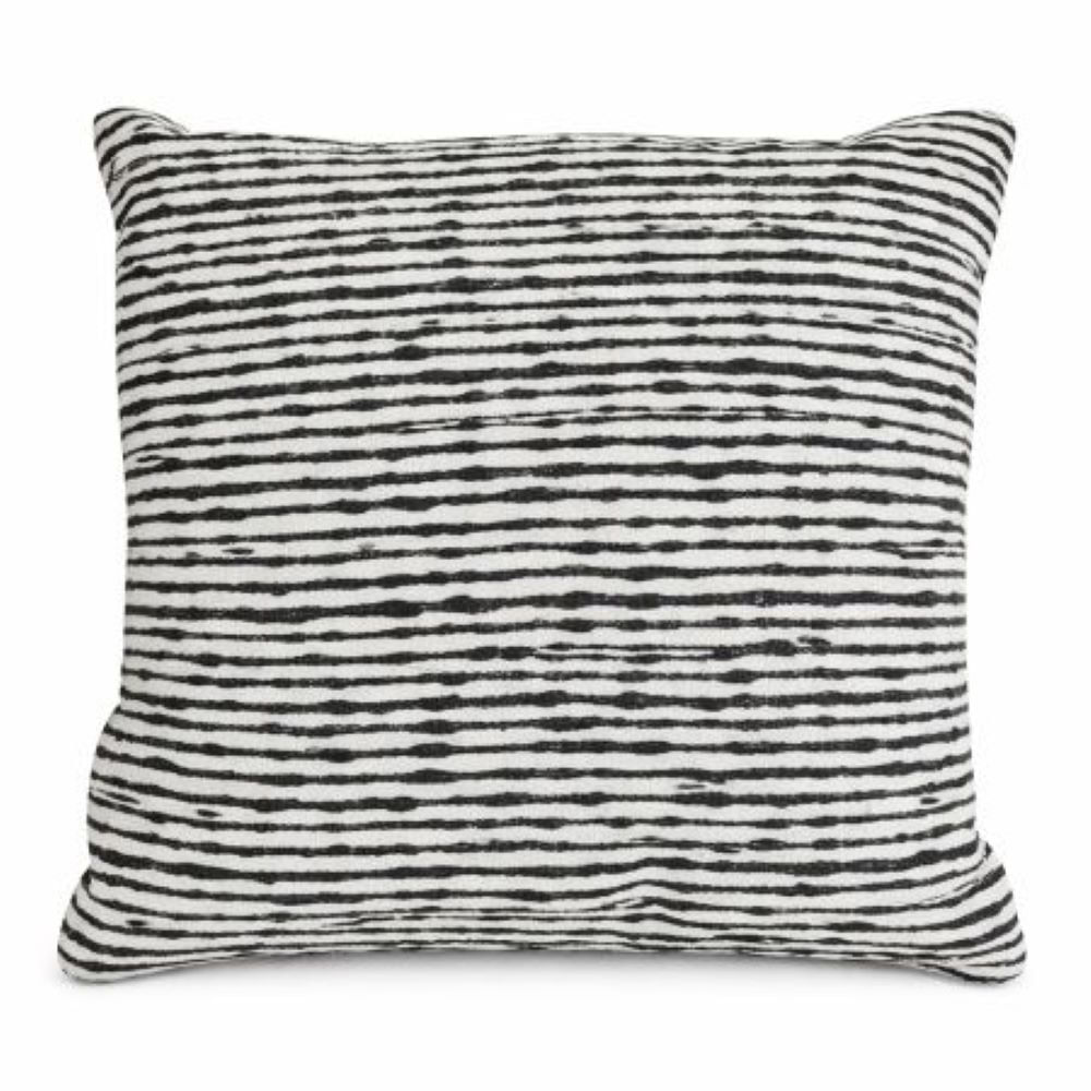 Cojines Decorativos de Líneas color Negro Doble Faz PACK X2