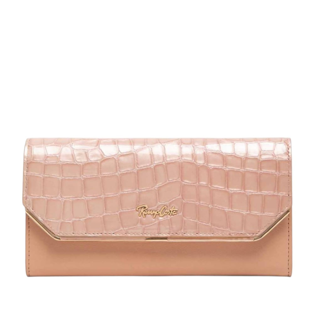 Billetera para Mujer Croco Luxe Clutch Renzo Costa Wpd 2506 60173 Pink 60259 Pink Lux