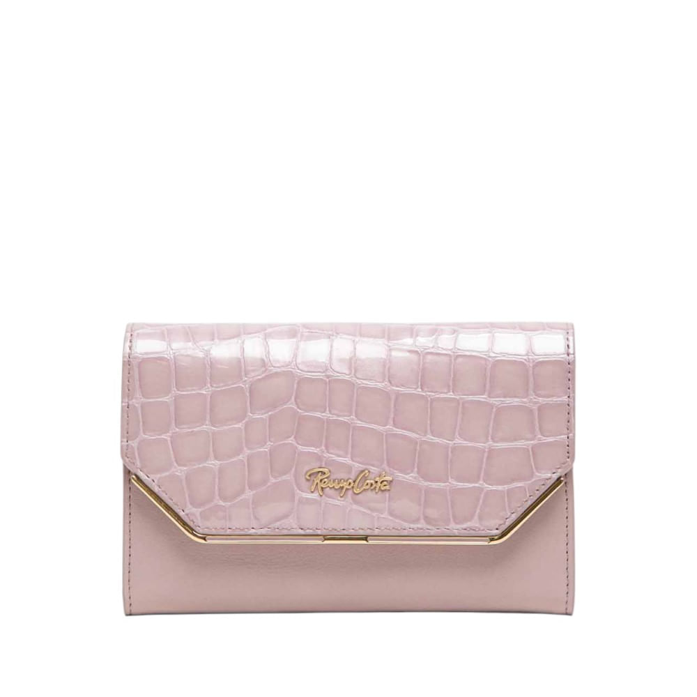 Billetera para Mujer Croco Luxe Midi Renzo Costa Wpd 2518 60309 Purple 60310 Purple Lux