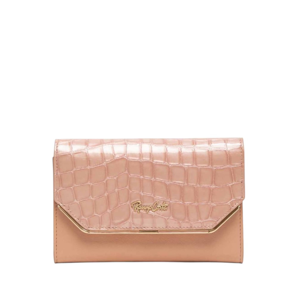Billetera para Mujer Croco Luxe Midi Renzo Costa Wpd 2518 60173 Pink 60259 Pink Lux