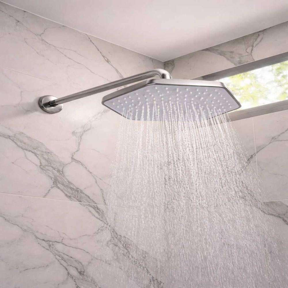 CABEZAL DE DUCHA HEXAGONAL 10 PULGADAS CON BRAZO