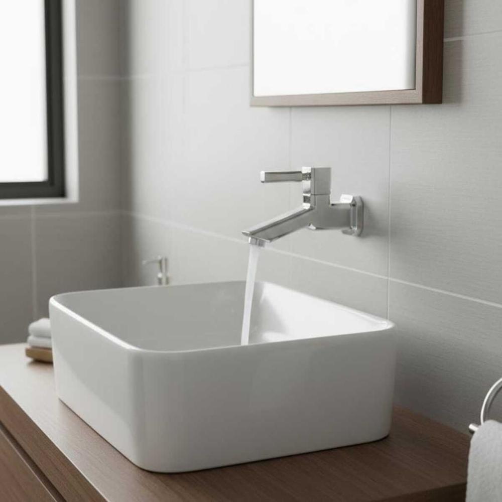 GRIFERIA DE LAVATORIO PESADO PARA PARED