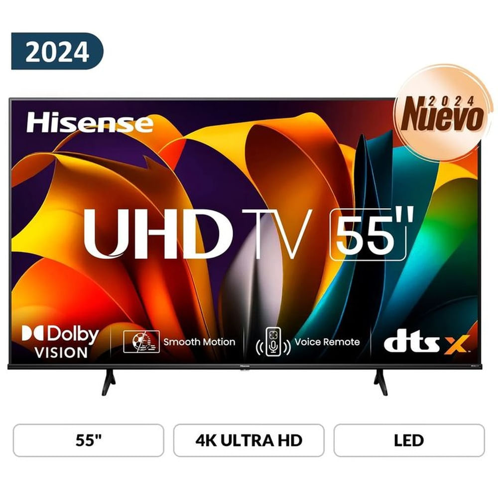 Televisor LED Hisense 55 VIDAA 4K Ultra HD Smart TV 55A6N