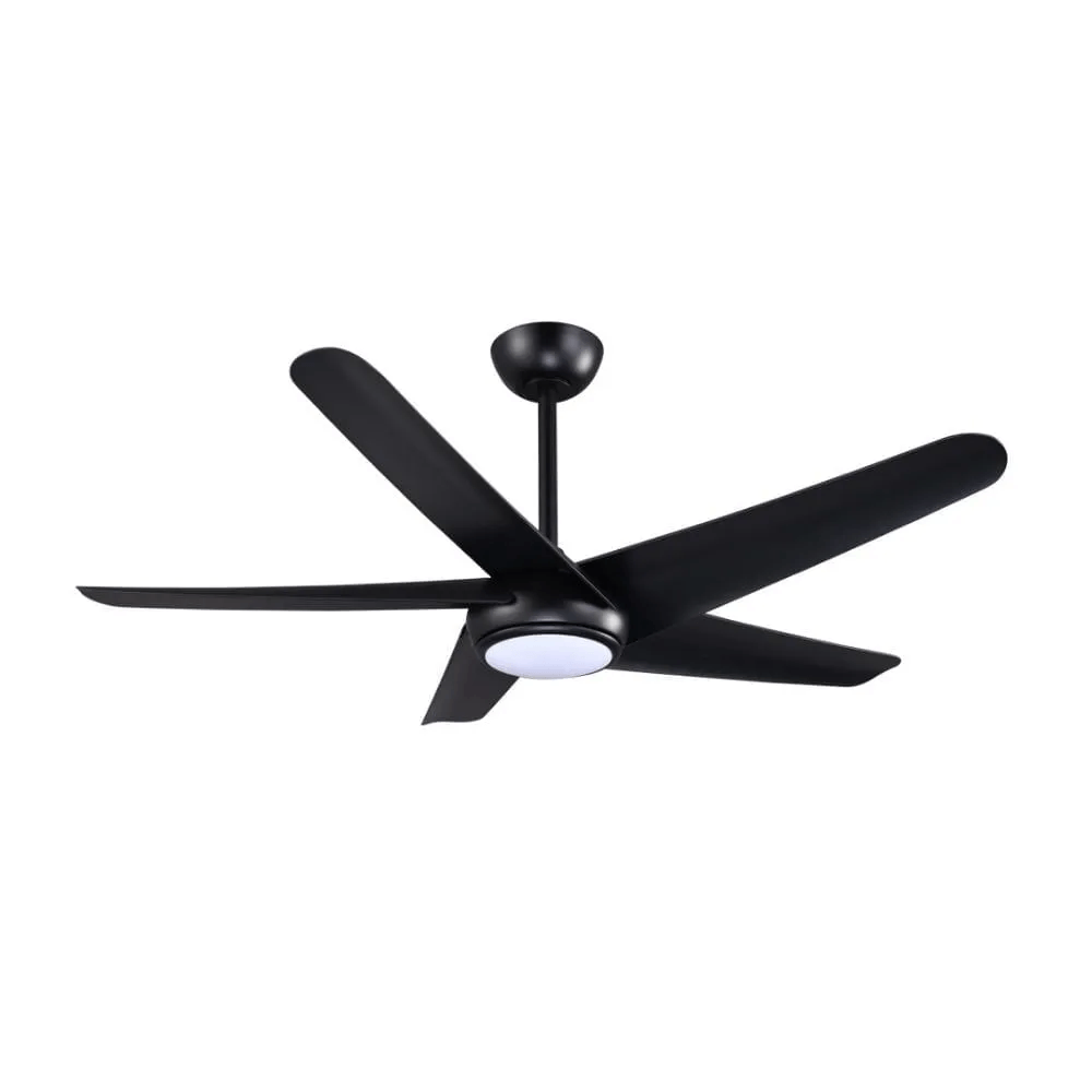 Ventilador de Techo LED Orange Berlín 5 Aspas Negro con Control Remoto