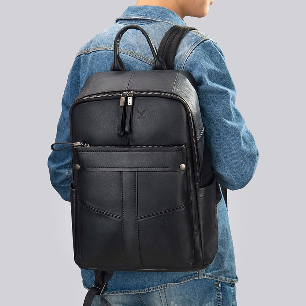 MOCHILA DE CUERO VACUNO AXEL 9240 Laptop 13.3