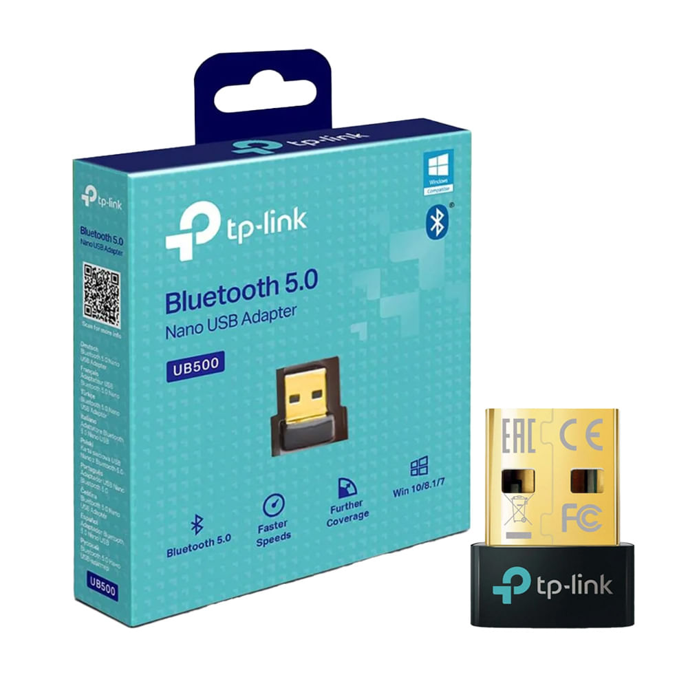 Adaptador USB TP-Link UB500 Bluetooth 5.0 Nano para PC y Laptop USB 2.0