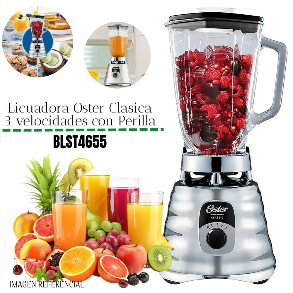 Licuadora Clásica Oster de 3 velocidades BLST4655