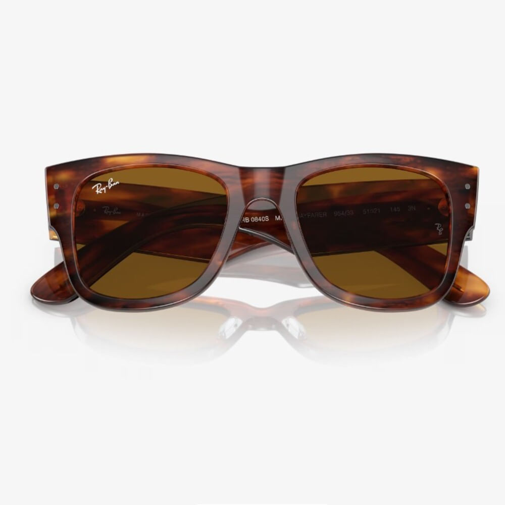 Lentes de sol Ray ban mega wayfarer 0RB0840S marron 51m acetato