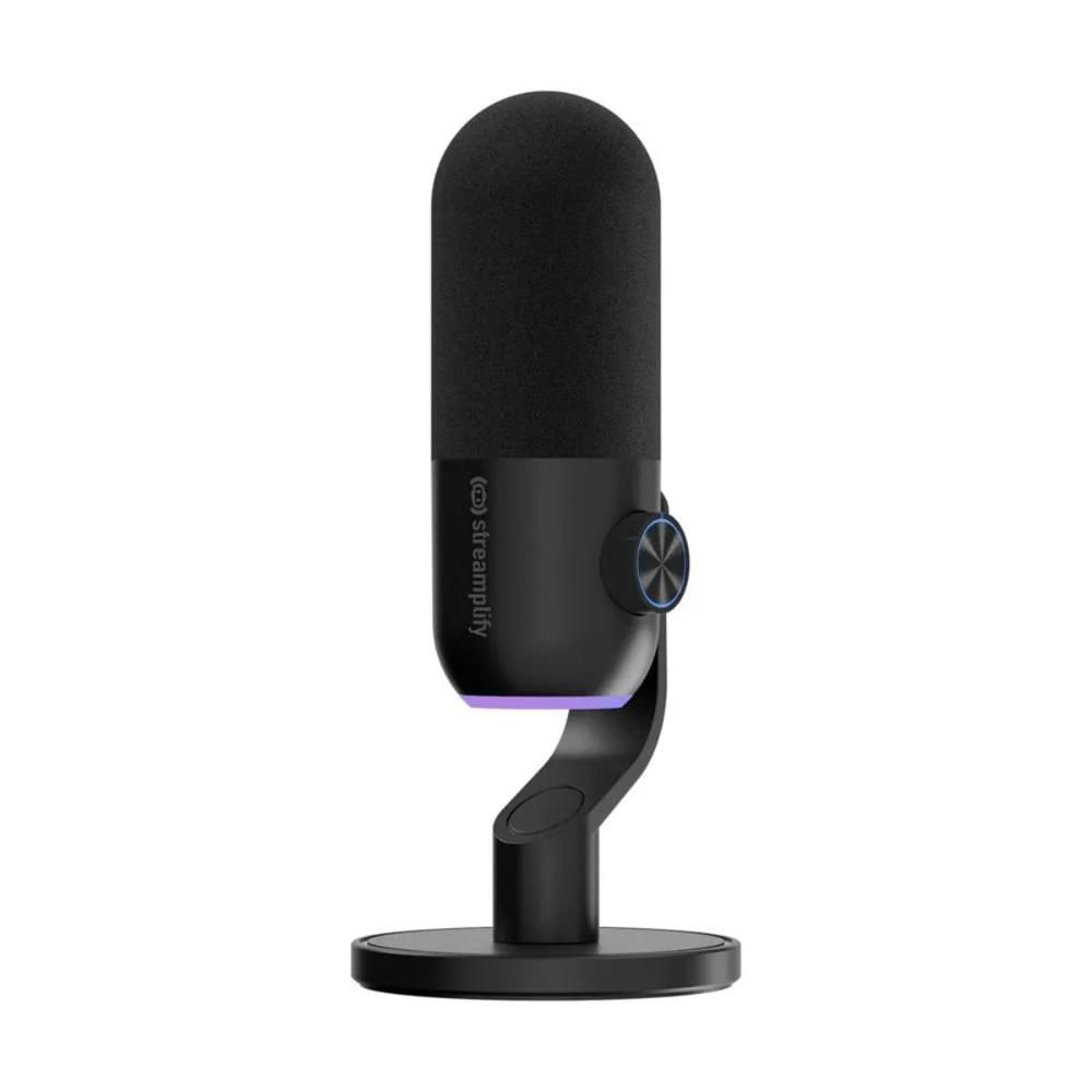 Micrófono Streamplify MIC Mini 48 RGB Cardioide - Negro
