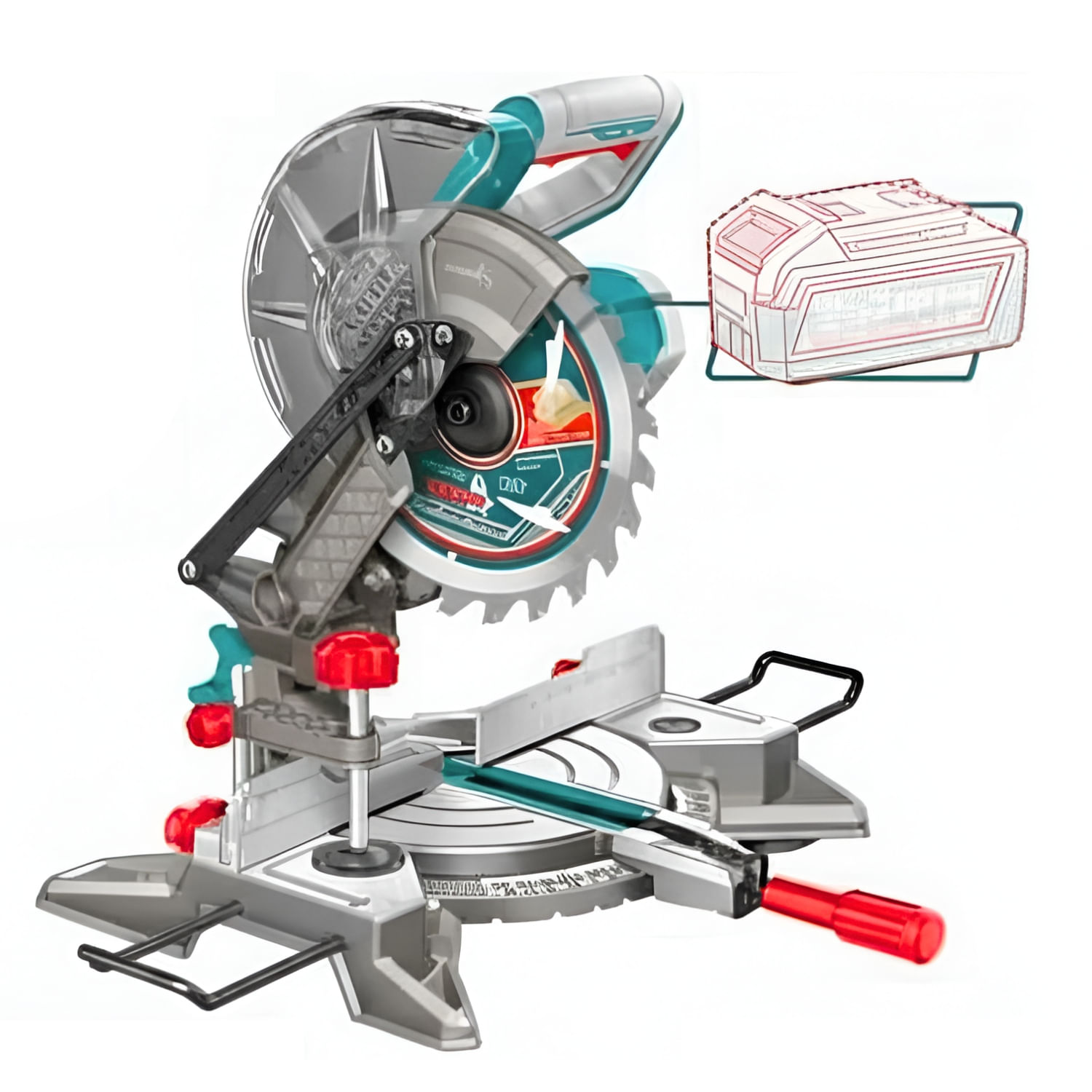 Sierra Ingleteadora 20v 210mm Total TMSLI2021