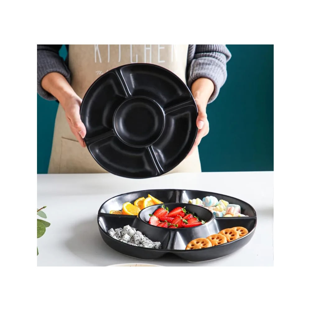 Bandeja de piqueo en Melamina de 5 divisiones Pack x 2