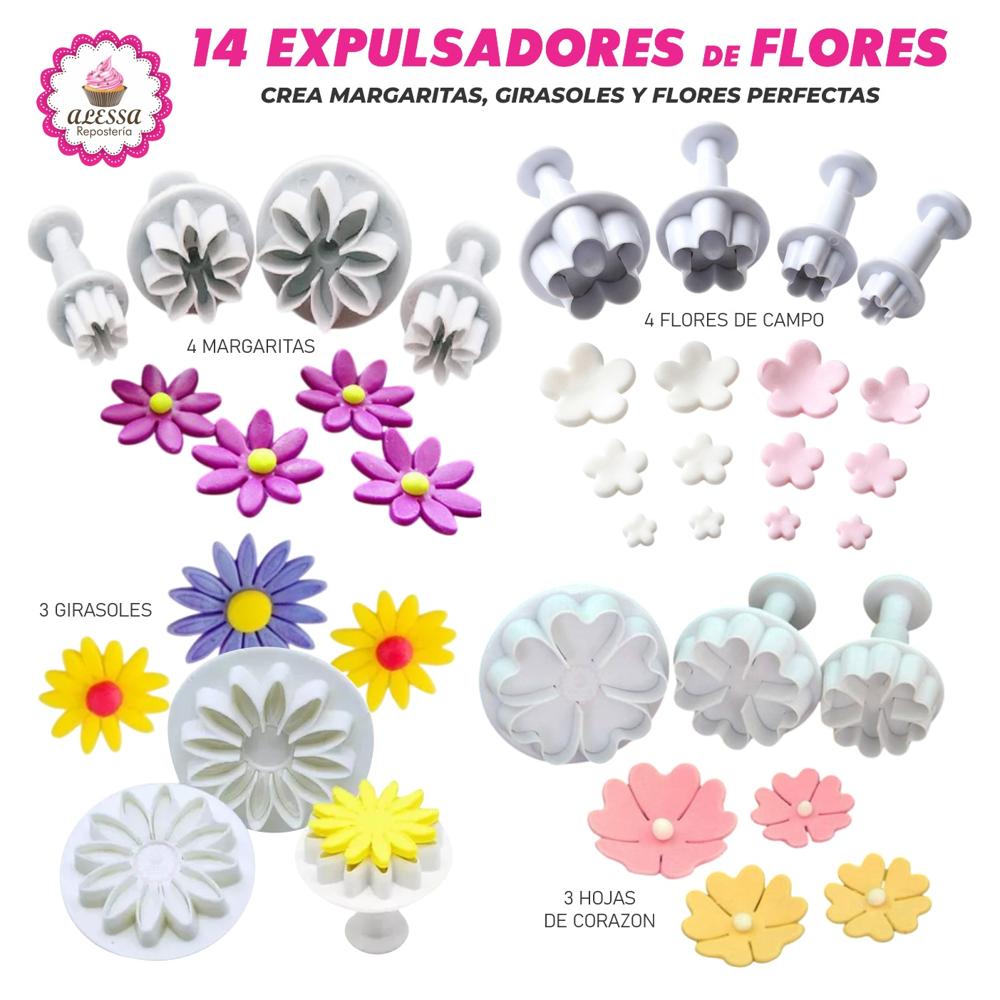Set Premium de 14 Expulsadores de Flores para Repostería