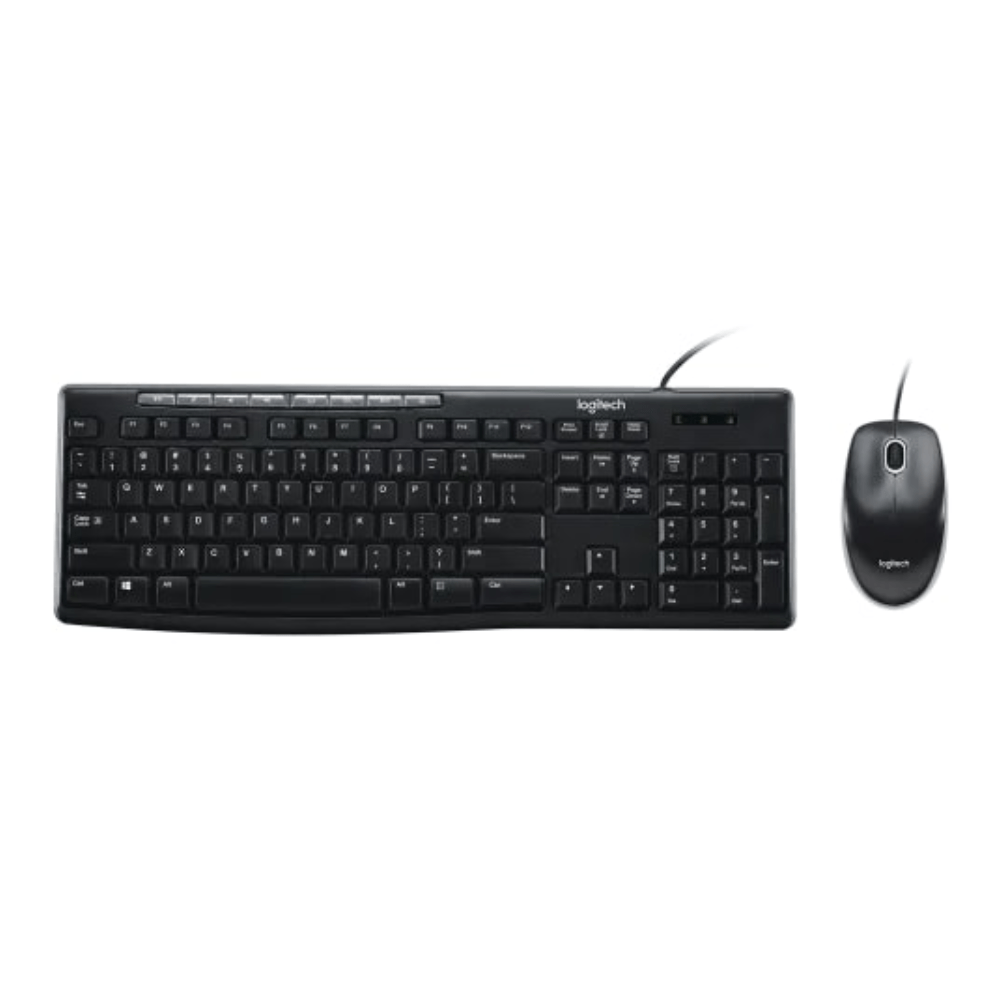 KIT TECLADO Y MOUSE LOGITECH MK200 MEDIA CORDED