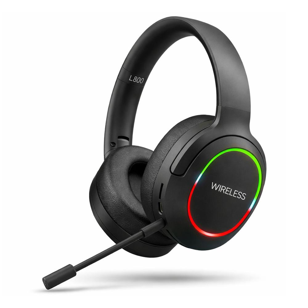 Audifonos Inalambricos Bluetooth Diadema Gamer L800 Con Microfono Luz Rgb