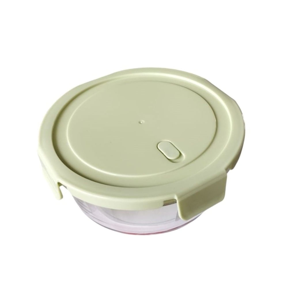 Recipiente de vidrio Redondo de 1 L Color Verde