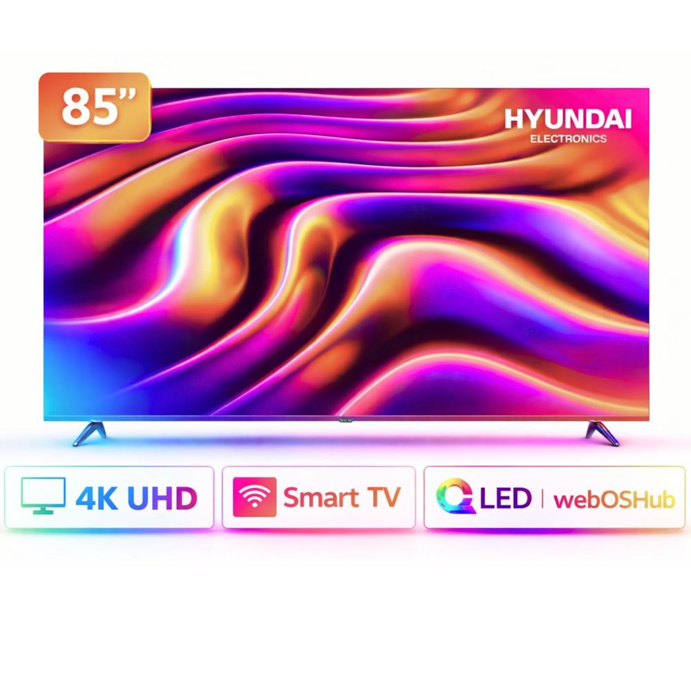 Televisor Hyundai QLED 85 4K UHD webOS Modelo HYLED8502QW4KM