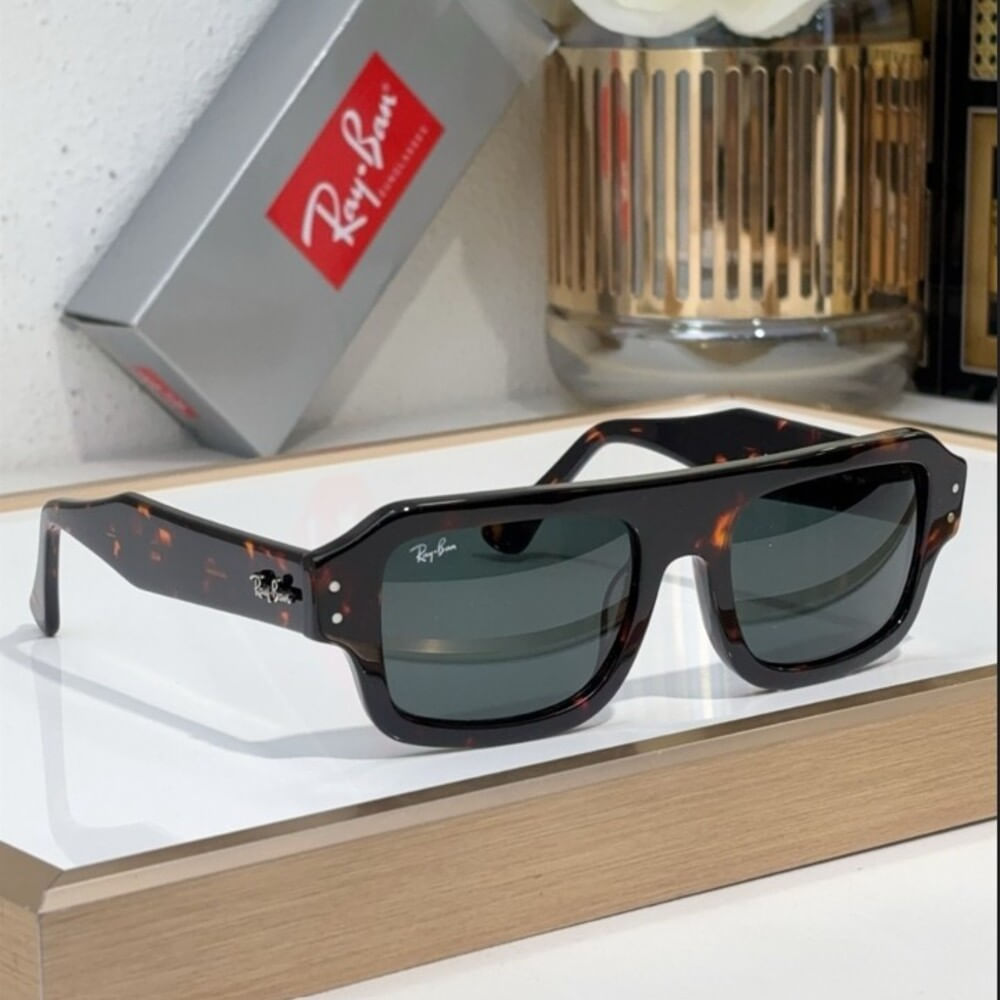 lentes de sol ray ban lukas rb4454 marron 53-20