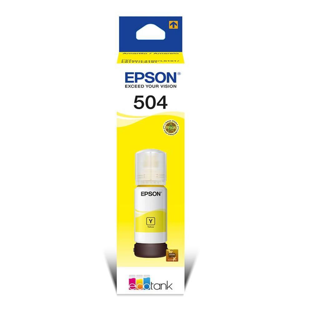 BOTELLA DE TINTA EPSON T504 AMARILLO 70ML