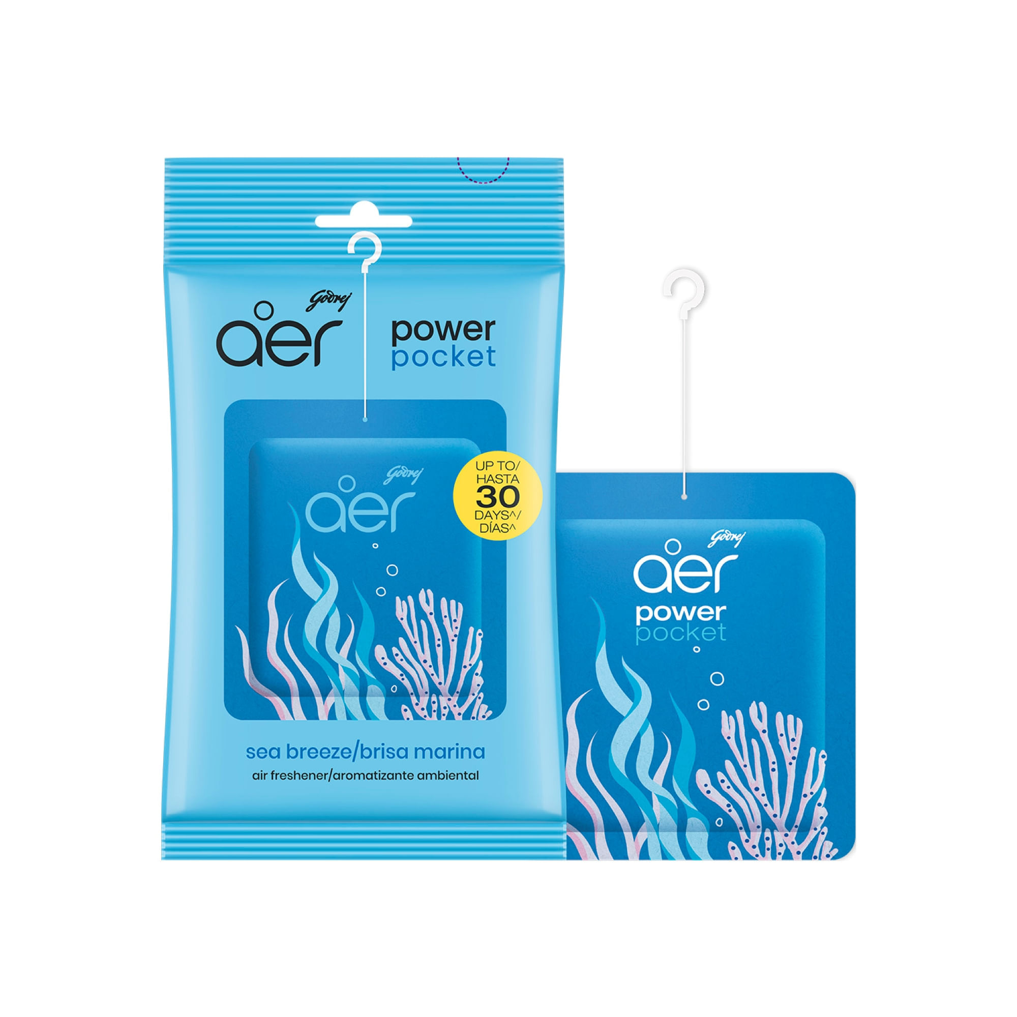 Ambientador en Gel AER Power Pocket Sea Breeze Sachet 10g