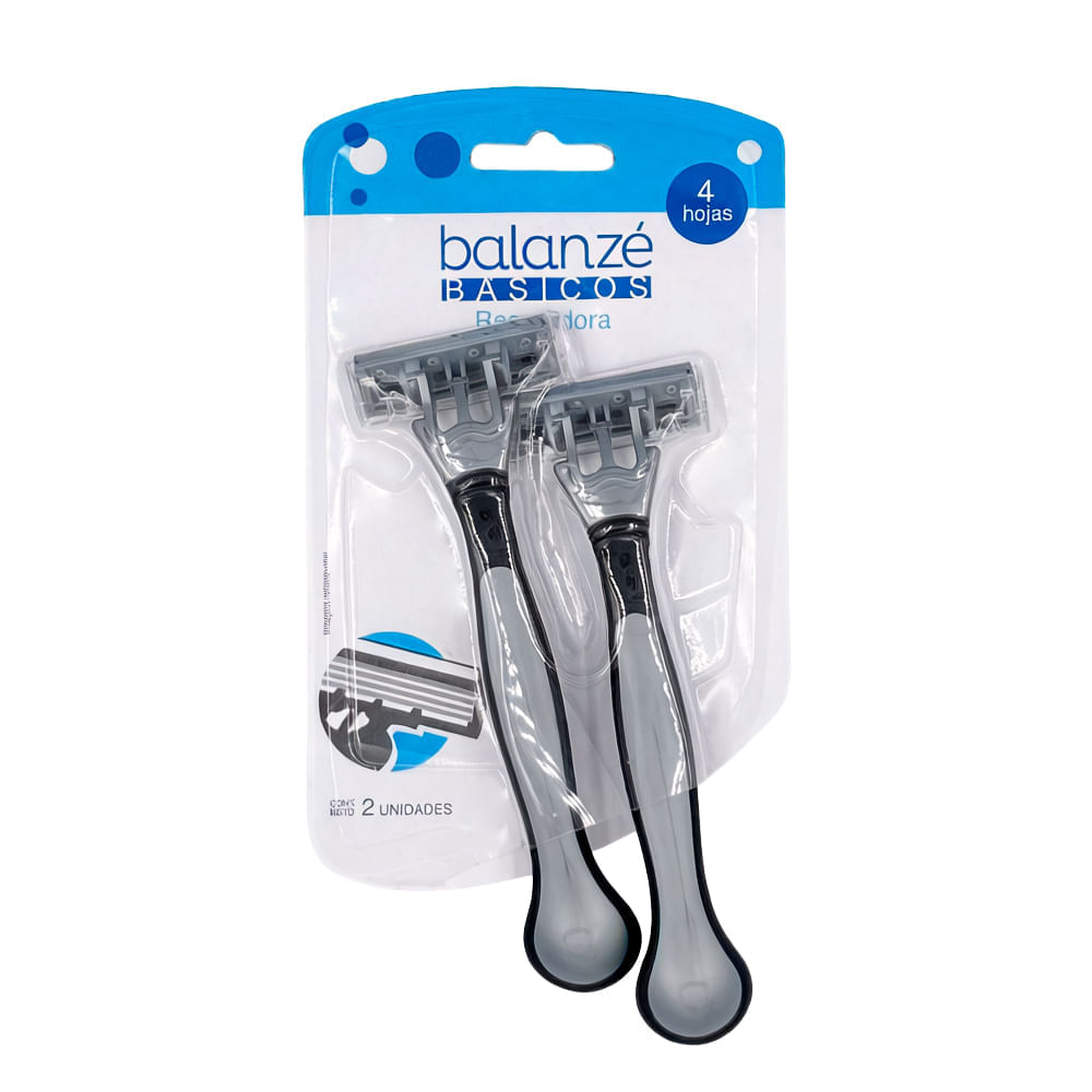 Máquina de Afeitar Descartable BALANZÉ MEN 4H Paquete 2un
