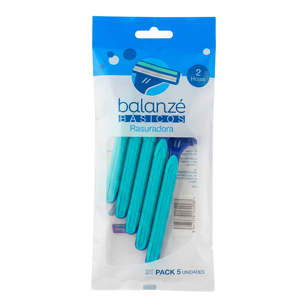 Máquina de Afeitar Descartable BALANZÉ MEN 2H Paquete 5un