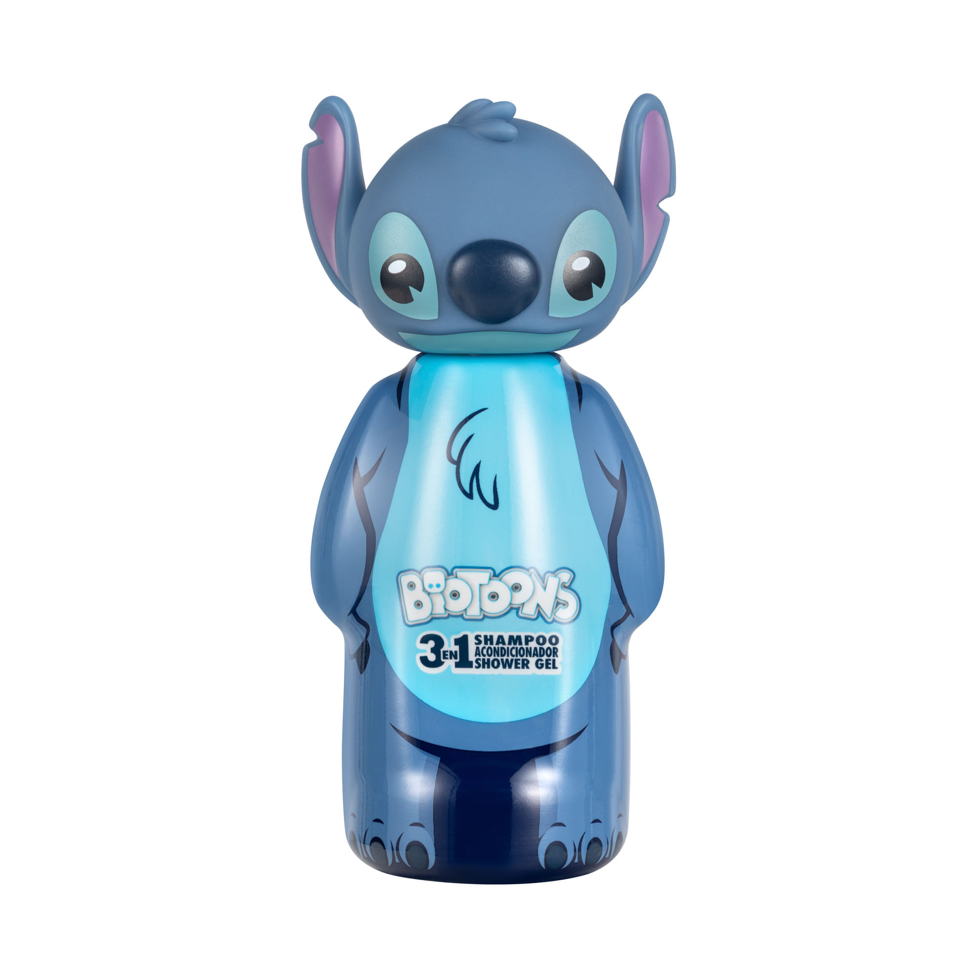 Shampoo GELATTI 3 en 1 Biotoons 3D Stich Botella 300ml