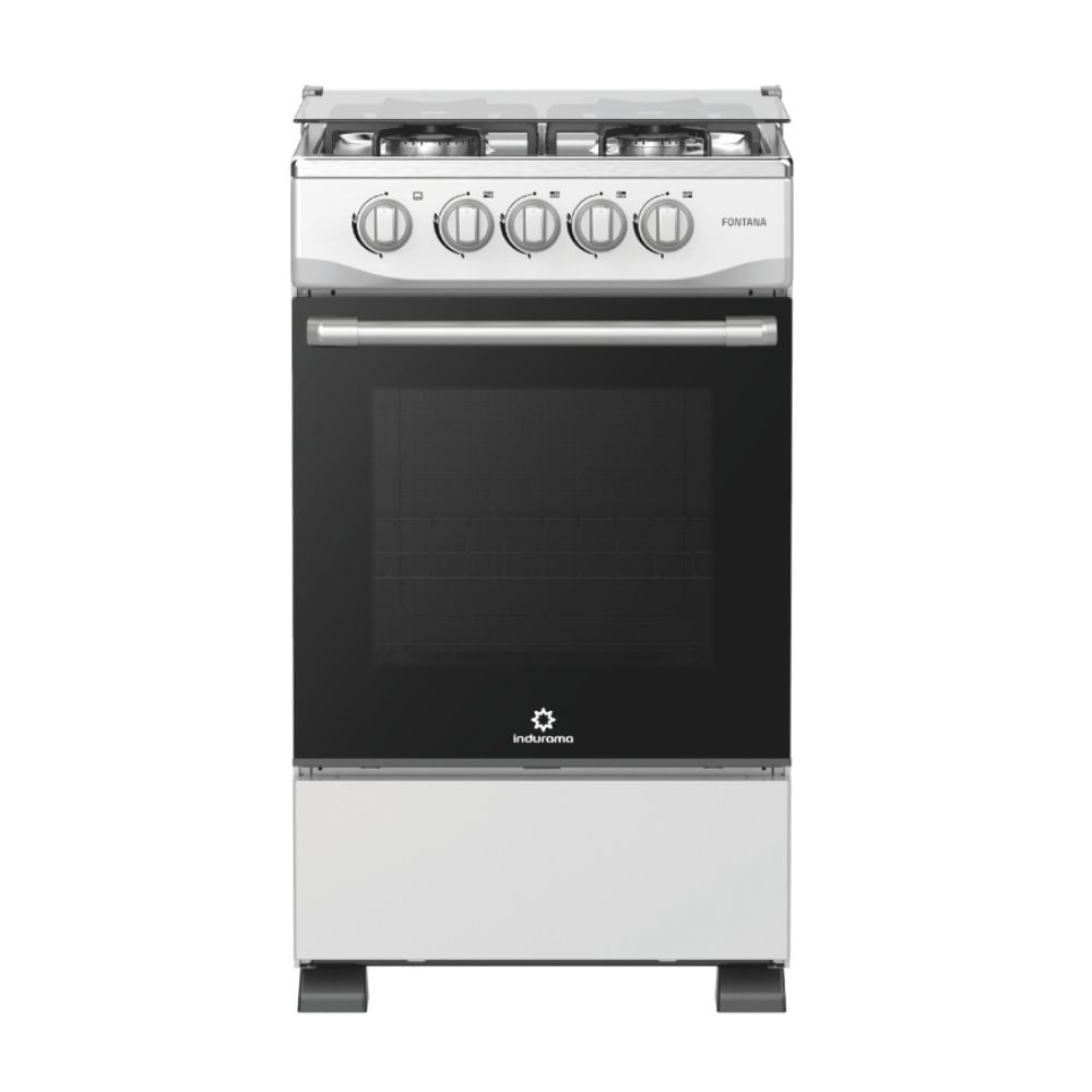 Cocina de Pie a Gas Indurama Fontana Gris 4 Hornillas