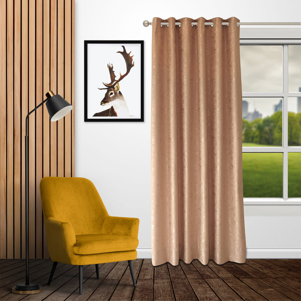 Cortina con Ojal Rustica Taupe 1.8x2.3m Coralpe