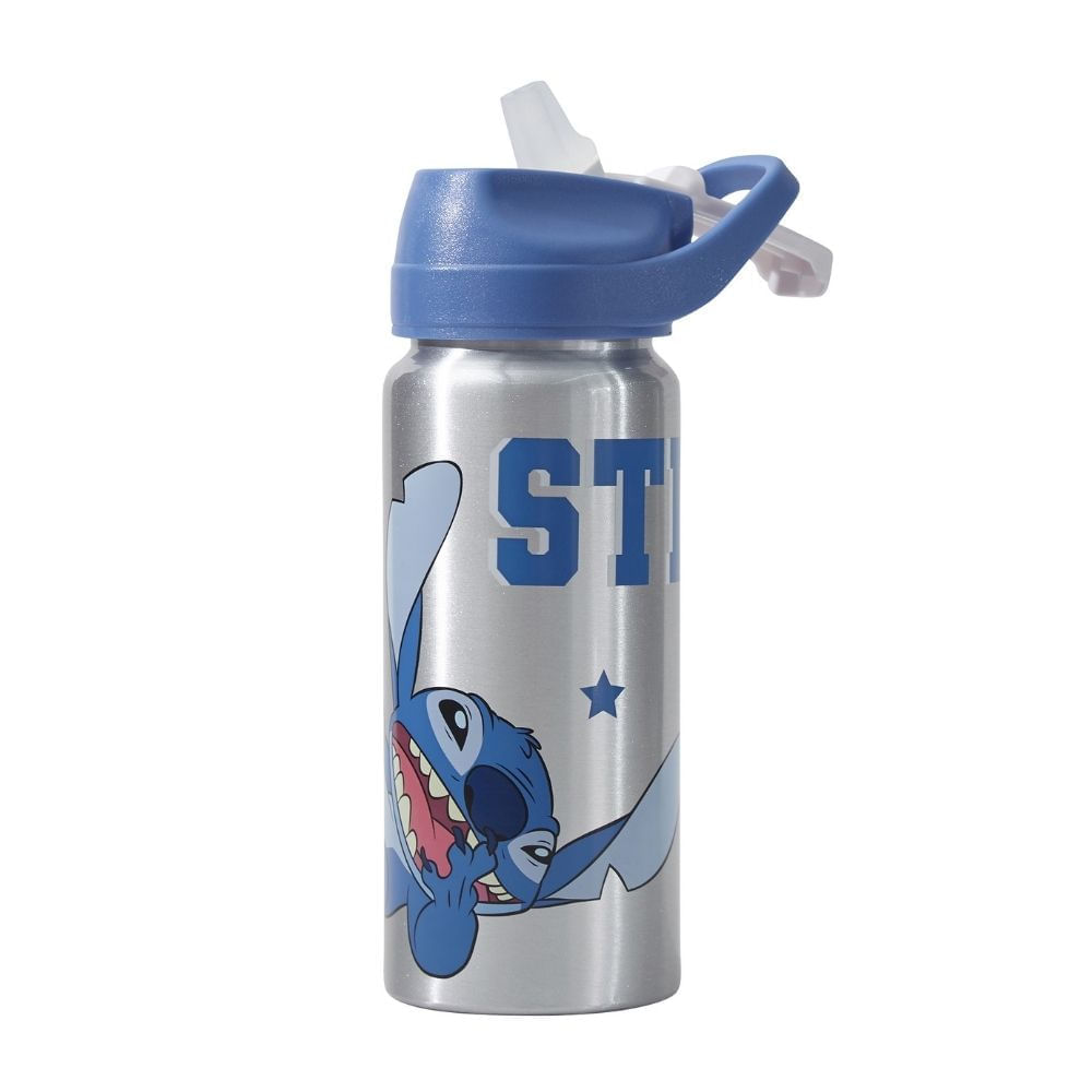 Botella 600ml Metálica Stitch Disney