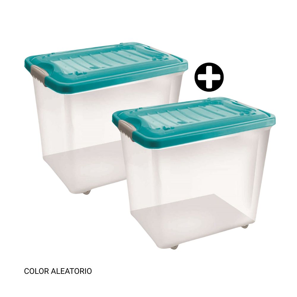 COMBO 2 Cajas de Plástico Reyplast Movil Suprema #40 Aleatorio