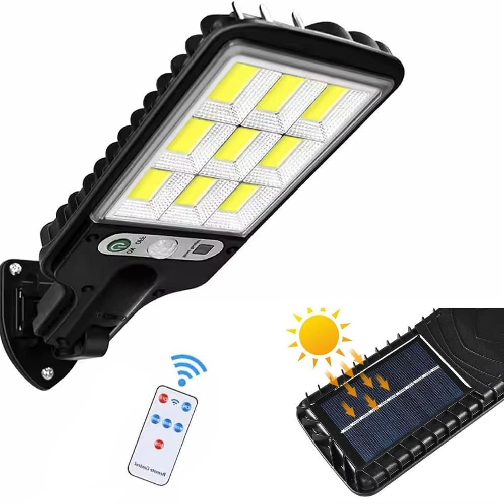 Lampara Solar con Sensor de Movimiento con Control