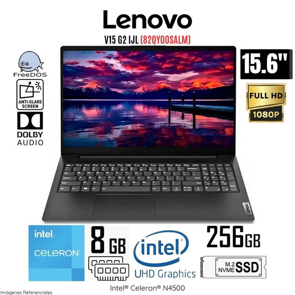Laptop Lenovo V15 G2 IJL Intel Celeron N4500 8GB RAM 256GB SSD 15.6  FHD Free Dos - 82QY00SALM