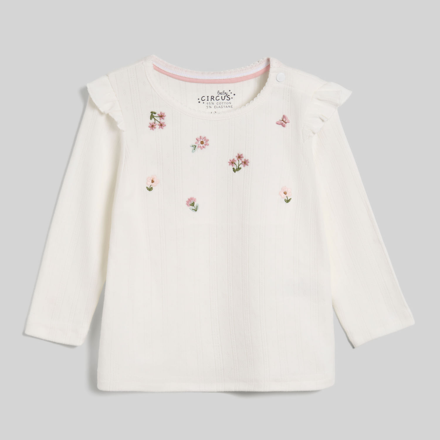 Polo Manga Larga Para Bebe Niña Botanic Bord Baby Circus