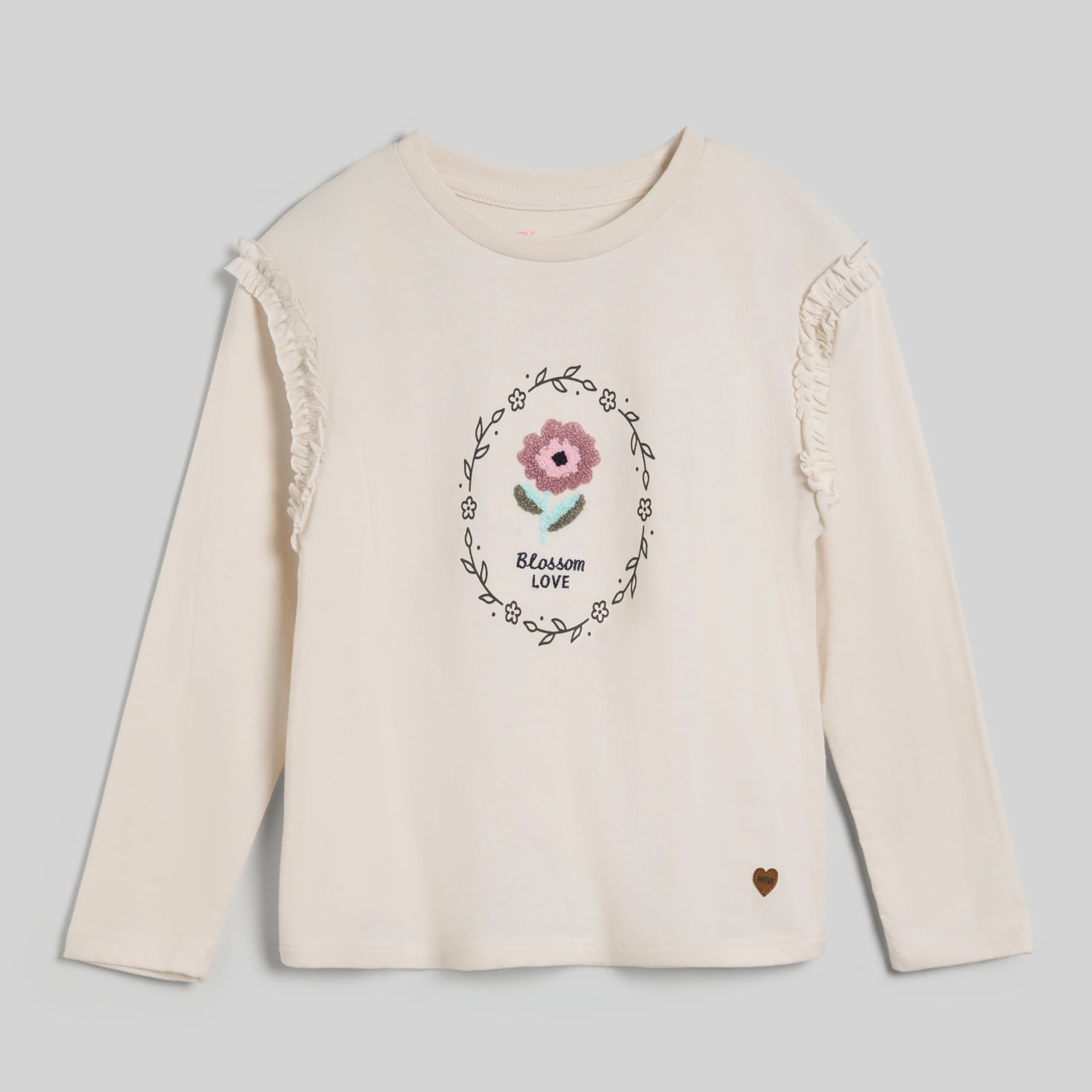 Polo Manga Larga Para Niña Apli Garden Circus