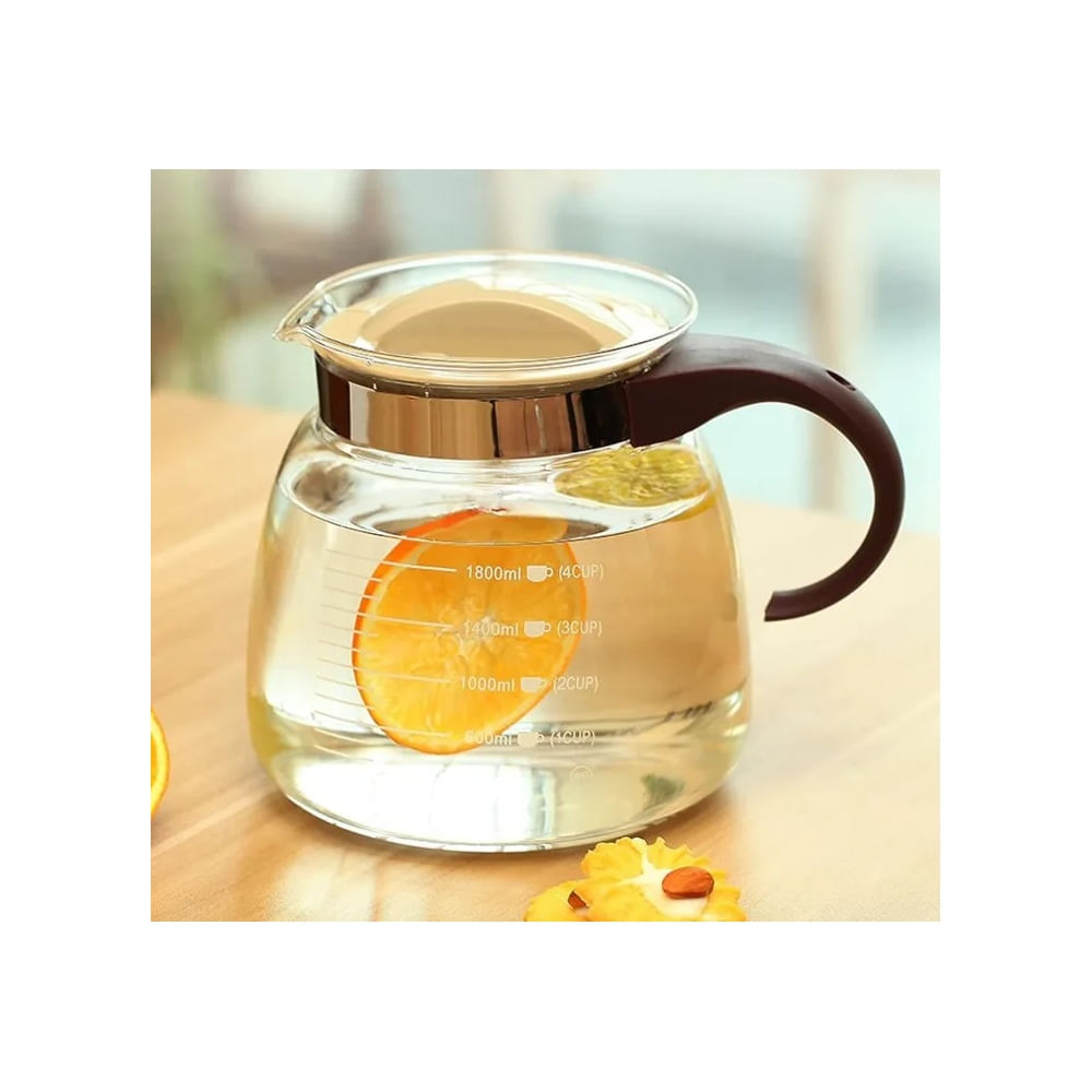 Jarra de Vidrio Estilo Nórdico de 1.8 L