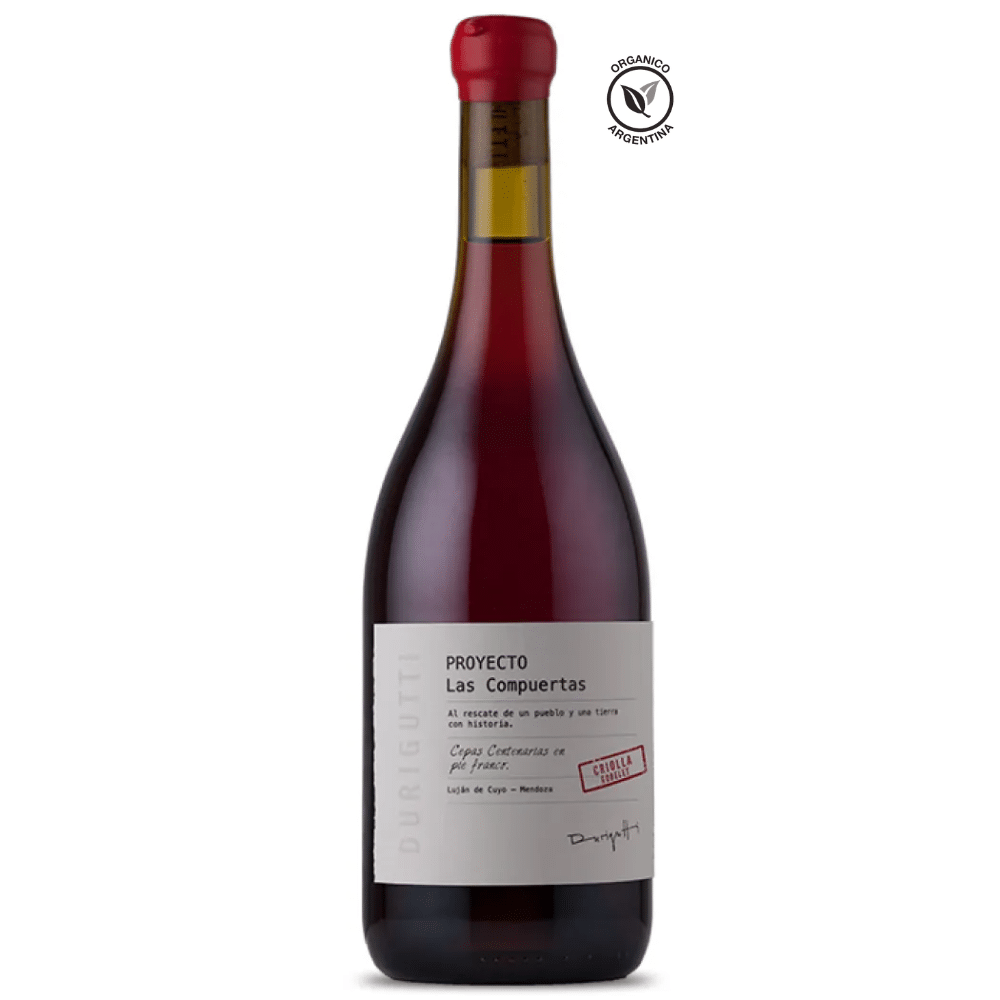 Vino PROYECTO LAS COMPUERTAS Criolla Orgánico Botella 750ml