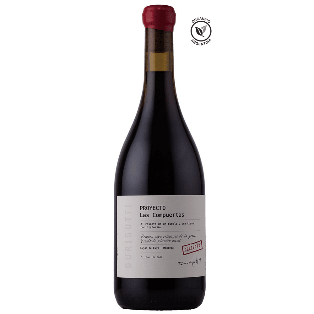 Vino PROYECTO LAS COMPUERTAS Charbono Orgánico Botella 750ml