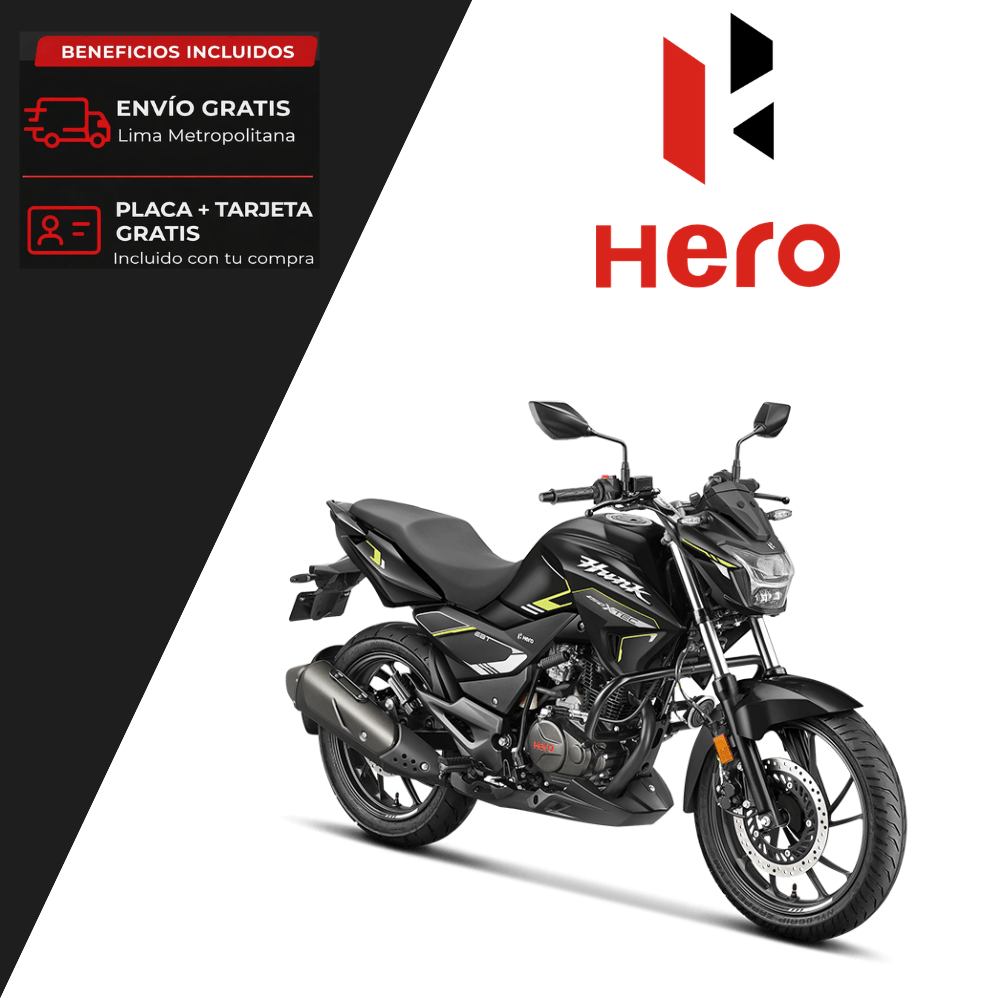 Motocicleta Hero Hunk 150 XTEC Negro