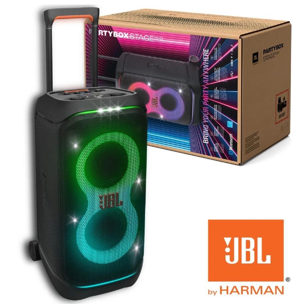 Parlante bluetooth JBL PartyBox Stage 320 resistente al agua IPX4