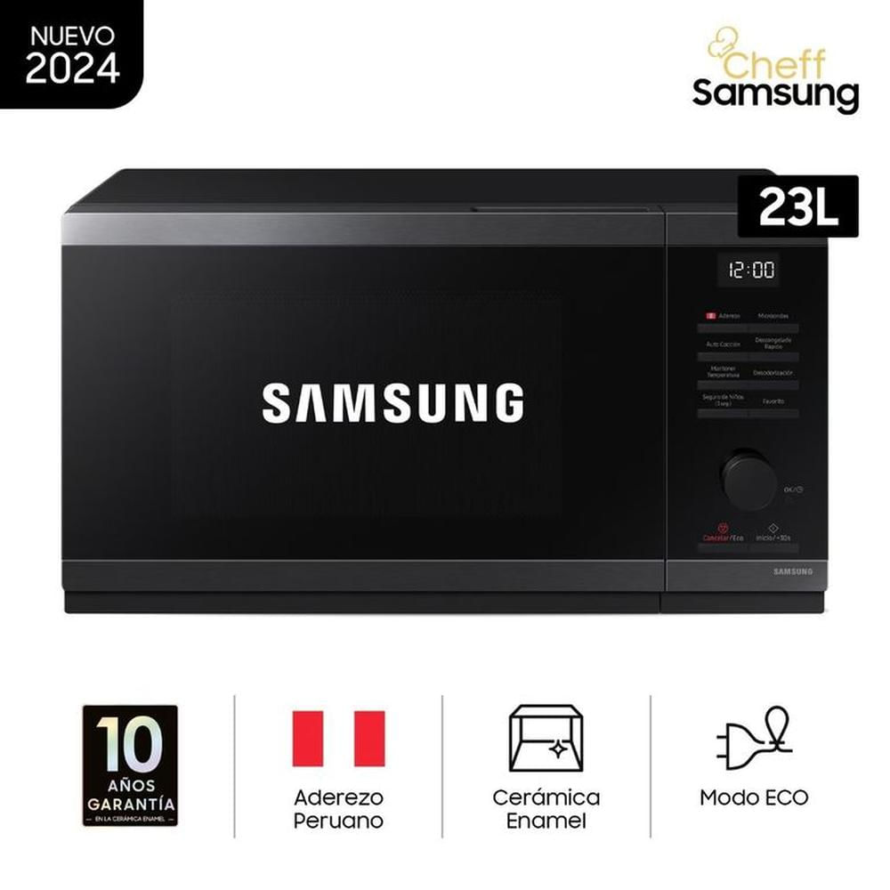 MICROONDAS SAMSUNG 23LT ACERO INOX NEGRO MS23DG4504AGPE