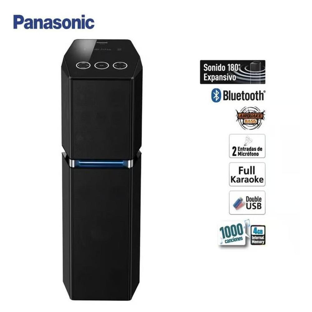 Panasonic Parlante Inalámbrico 1700W Karaoke Bluetooth SC-UA70 Negro
