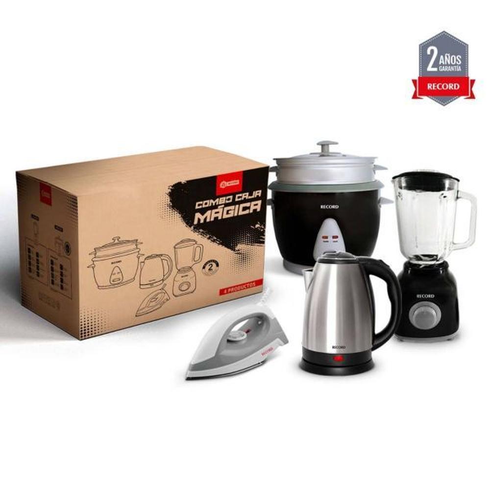 Combo Licuadora Arrocera Plancha y Hervidor
