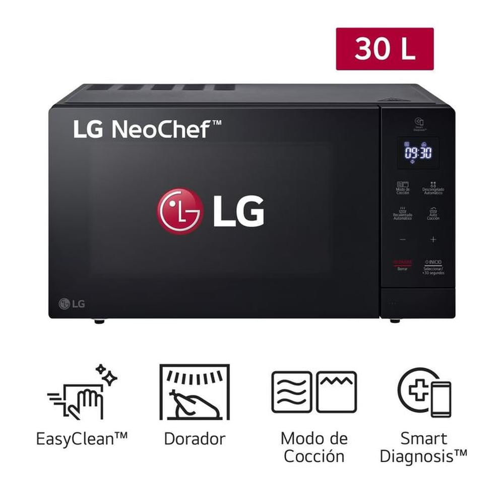 Horno Microondas LG MH7032JAS 30L con EasyClean